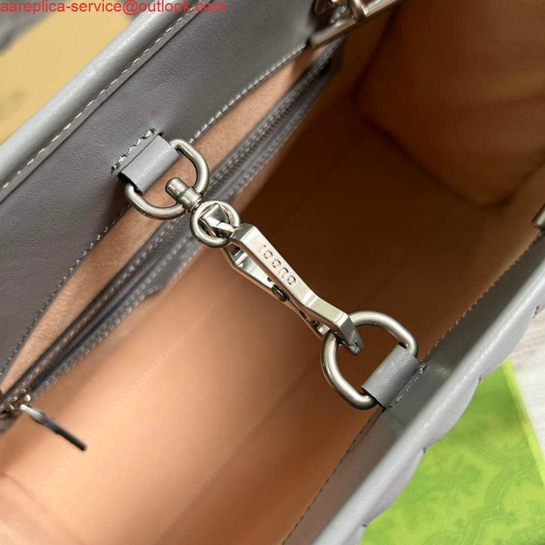 Gucci 675796 GG Marmont medium tote bag Gray