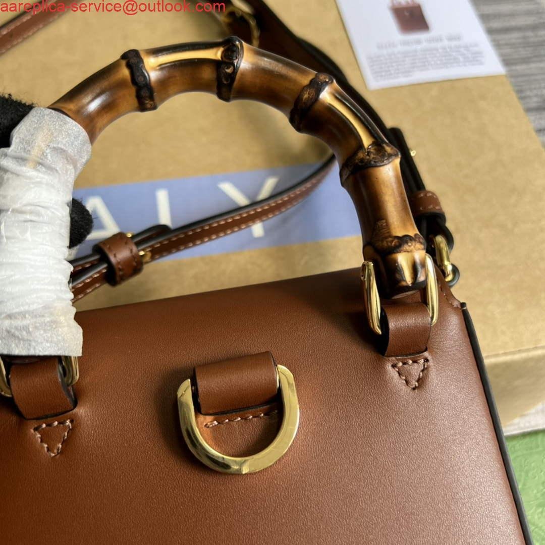 Gucci 702106 Bamboo Mini Handbag Brown