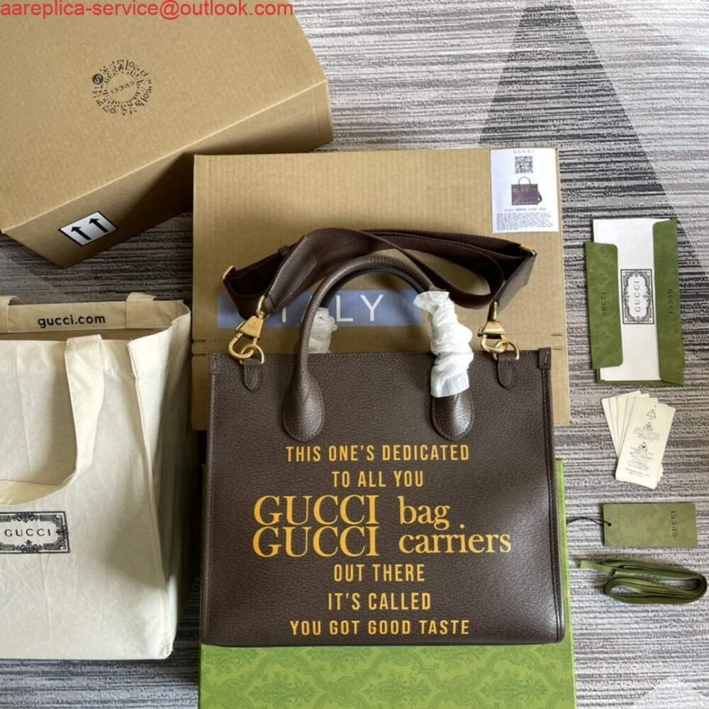 Gucci 680956 Exquisite Gucci Small Tote Bag Brown