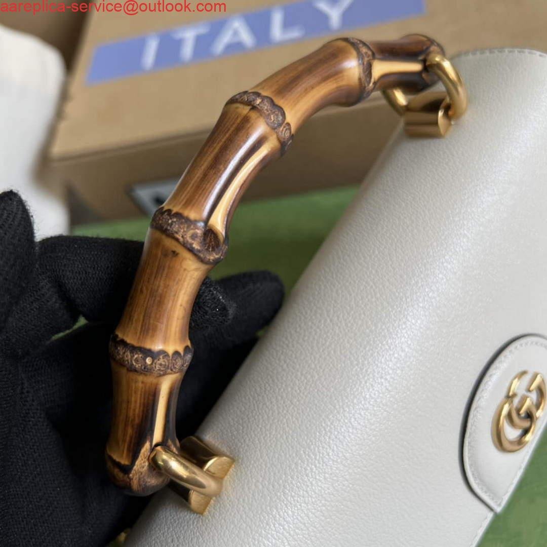 Gucci 675795 Gucci Diana mini shoulder bag White