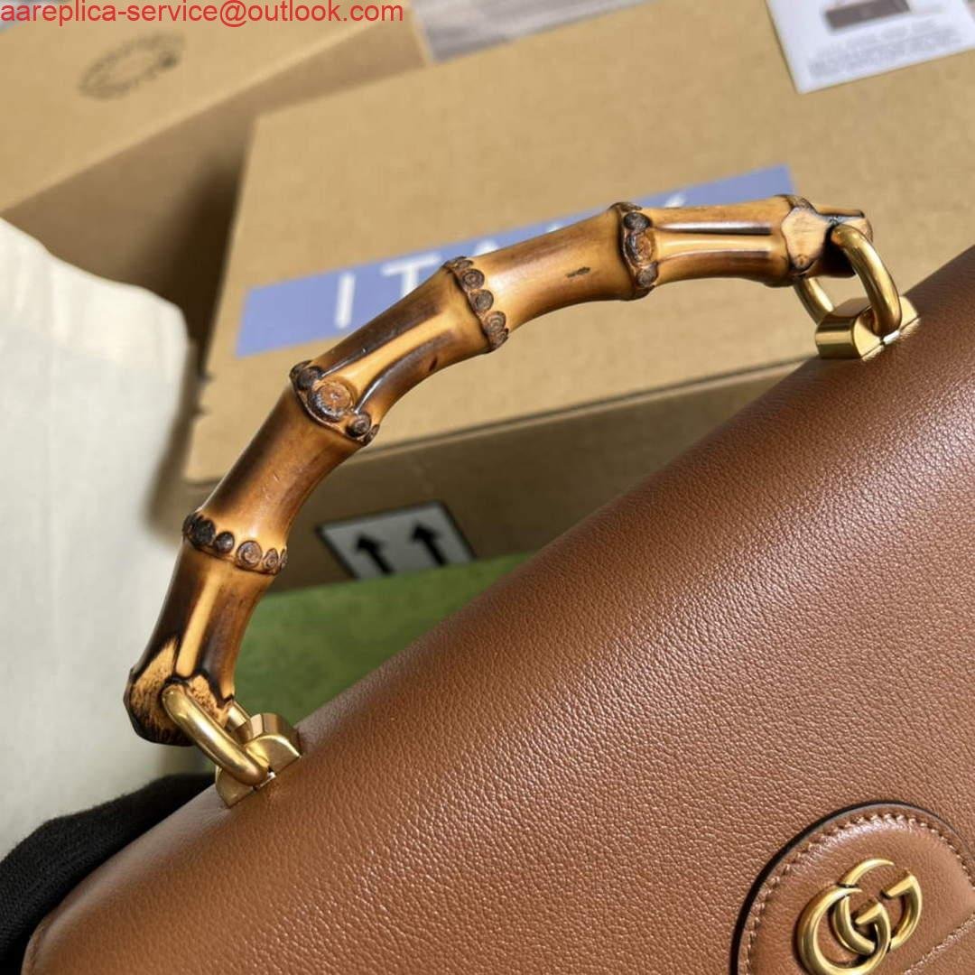 Gucci 675794 Gucci Diana Small Shoulder Bag Brown