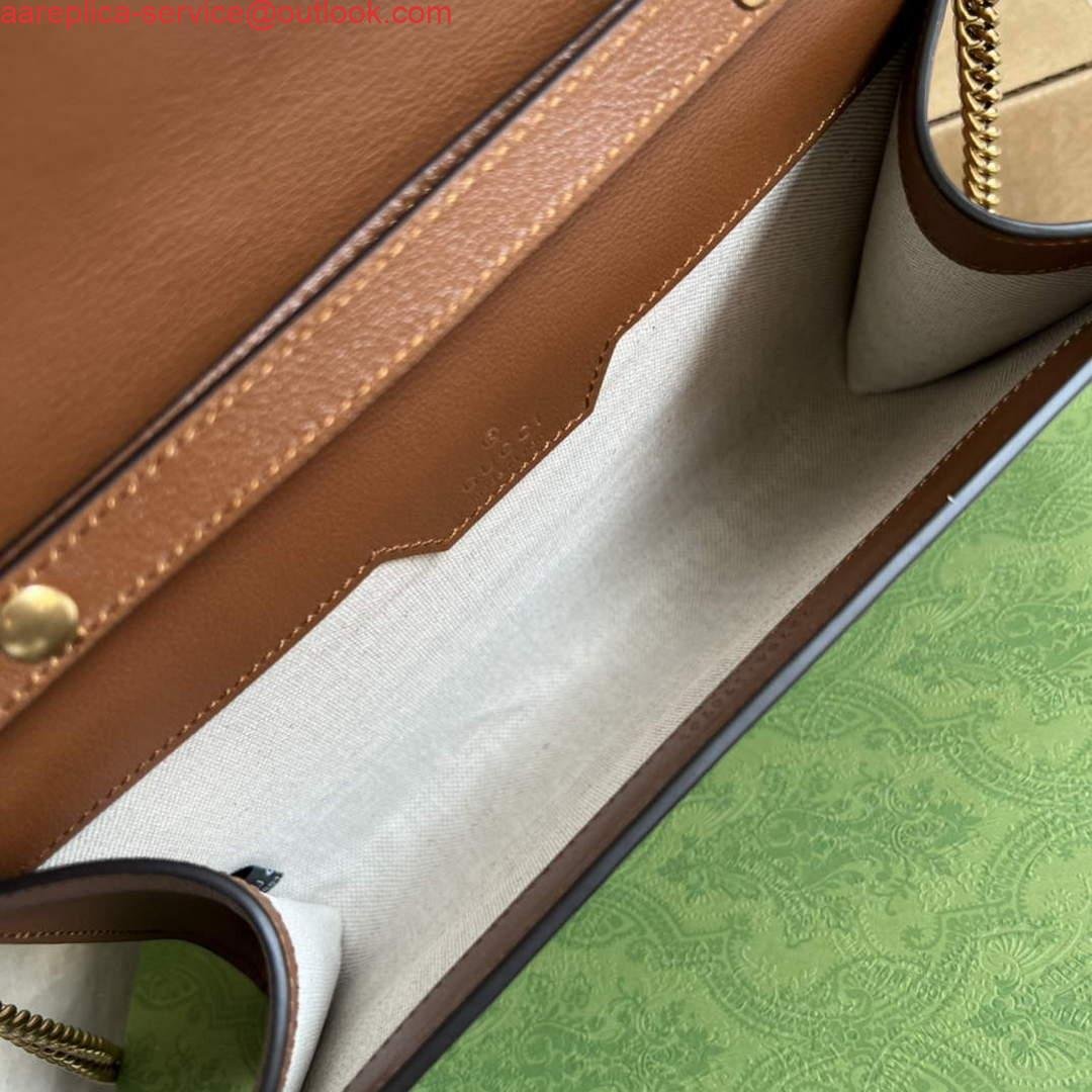 Gucci 675794 Gucci Diana Small Shoulder Bag Brown