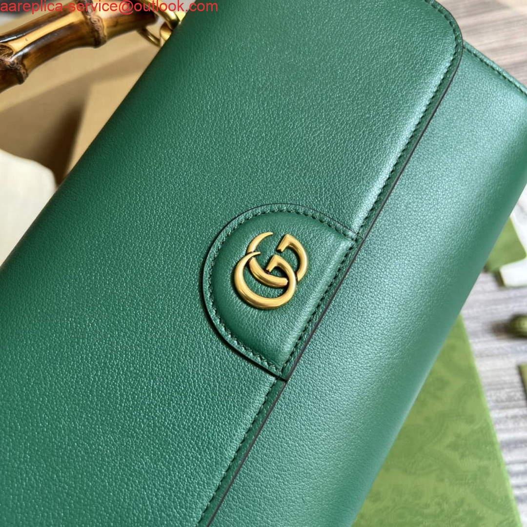Gucci 675794 Gucci Diana Small Shoulder Bag Green