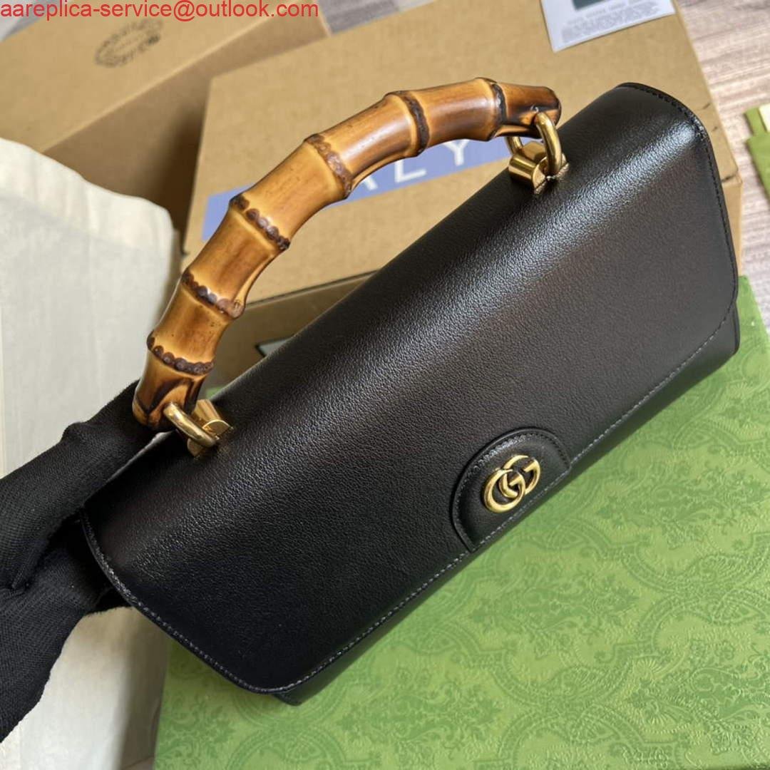 Gucci 675794 Gucci Diana Small Shoulder Bag Black