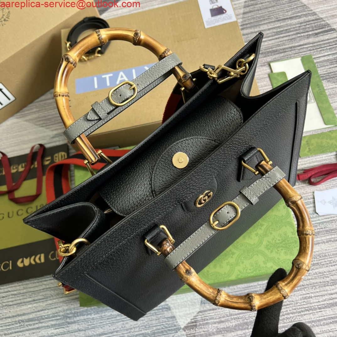 Gucci 678842 Diana medium tote bag Black