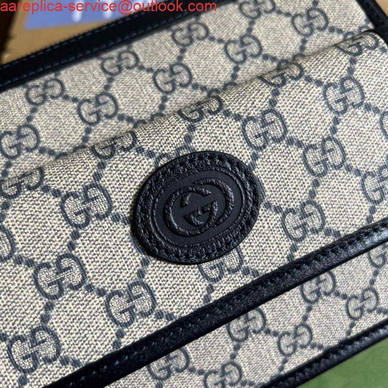 Gucci 674164 Messenger Bag With Interlocking G Blue