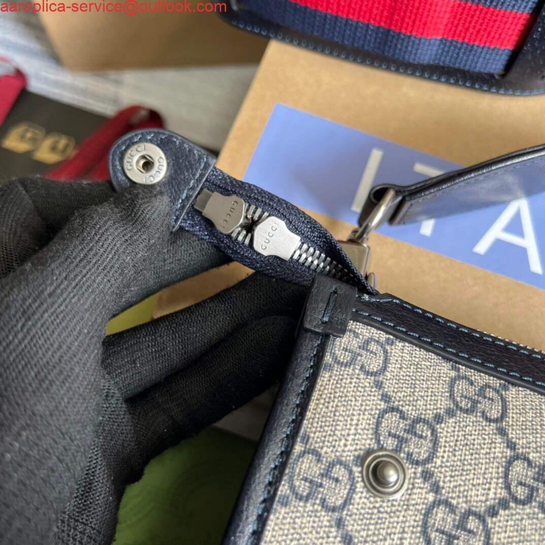 Gucci 674164 Messenger Bag With Interlocking G Blue