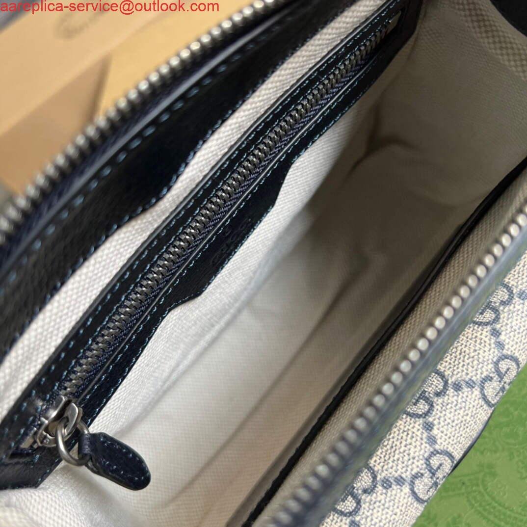 Gucci 674164 Messenger Bag With Interlocking G Blue