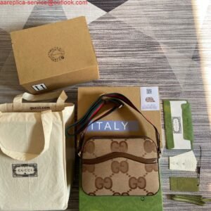 Gucci 659983 GG Multicolour Small Tote Bag Red