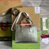 Gucci 702721 Diana Small Tote Bag Silver