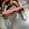 Gucci 702721 Diana Small Tote Bag Silver