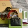 Gucci 702732 Gucci Diana Mini Tote Bag Black leather
