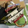 Gucci 702732 Gucci Diana Mini Tote Bag White leather