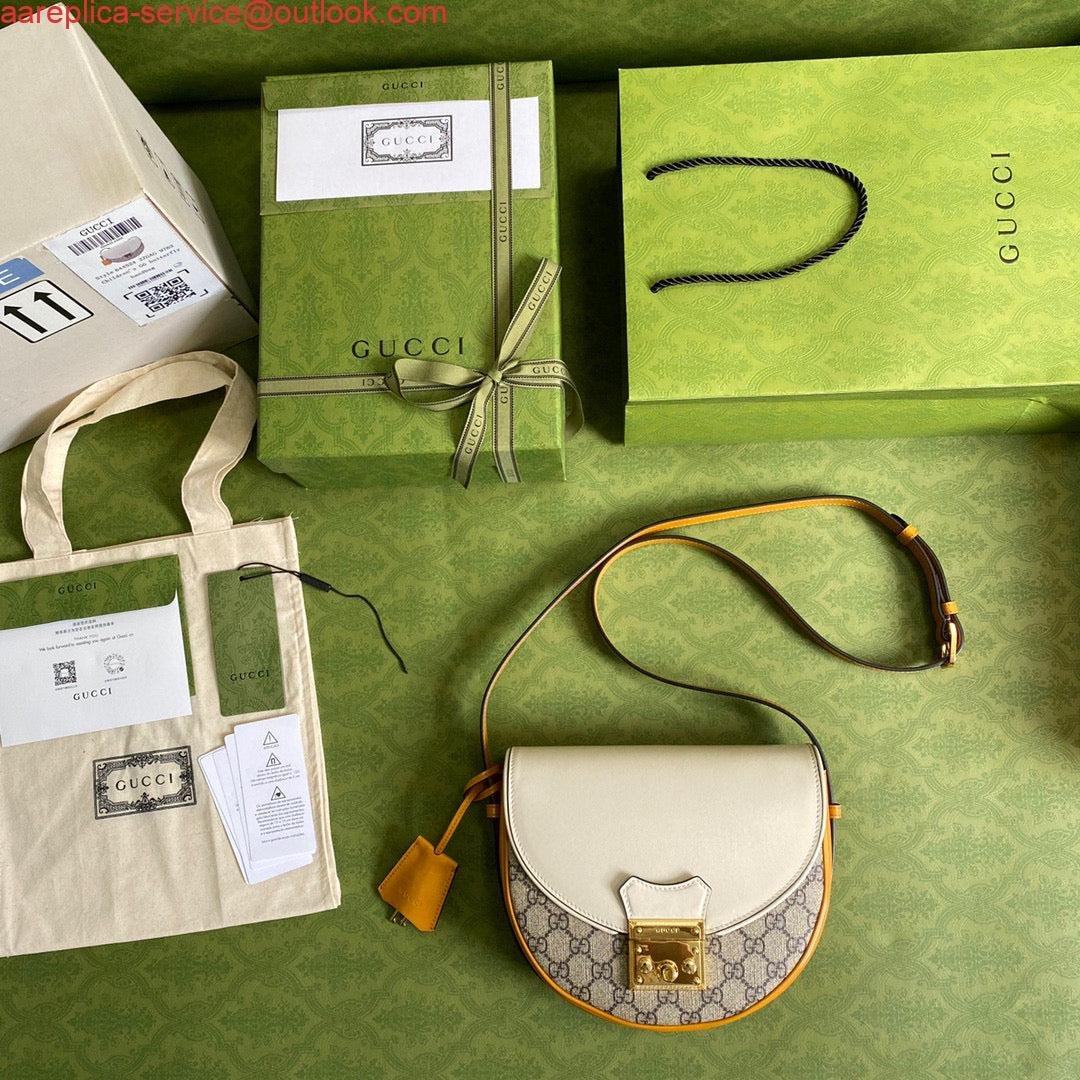Gucci 644524 Padlock small shoulder bag Beige
