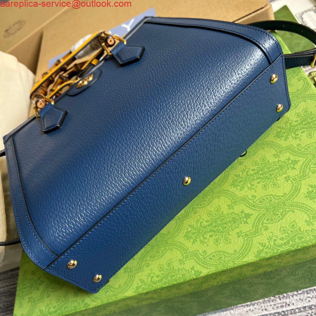 Gucci 702721 Gucci Diana Small Tote Bag Blue