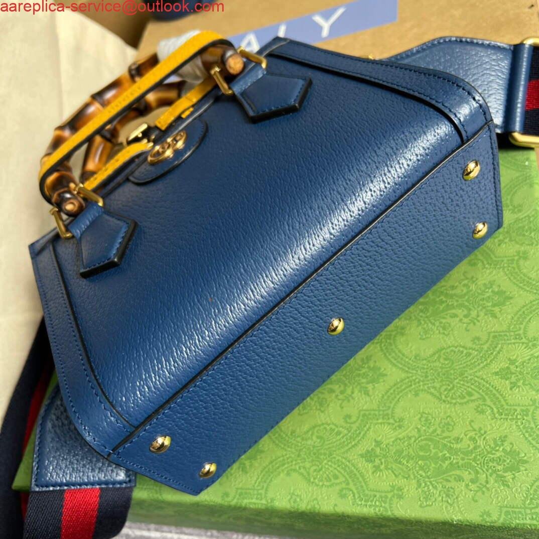Gucci 702732 Gucci Diana Mini Tote Bag Blue
