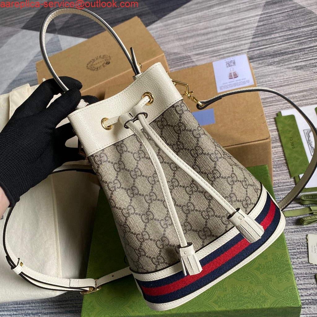 Gucci 550621 Ophidia small GG bucket Shoulder tote bag Beige