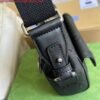 Gucci 674058 GG embossed messenger bag Black
