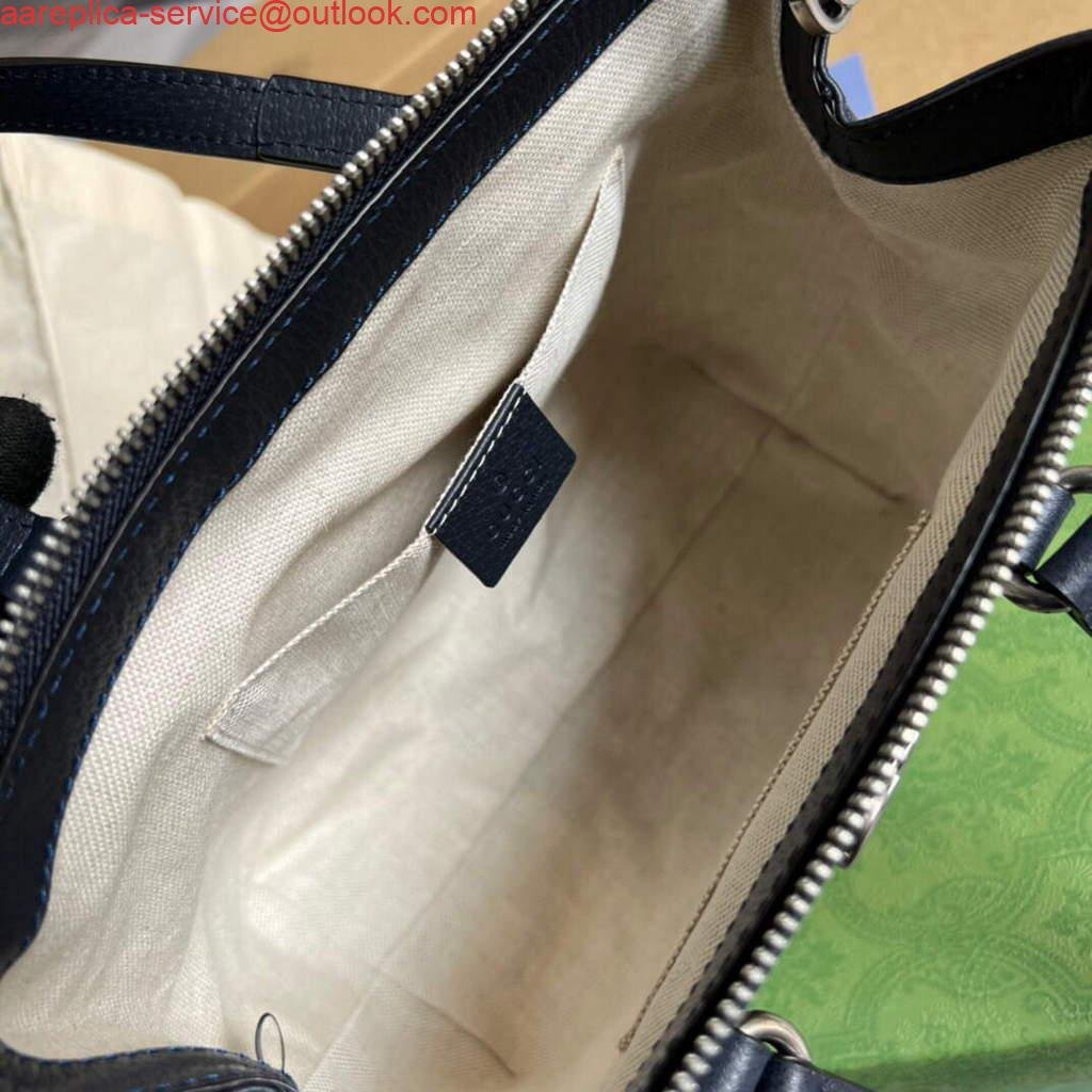 Gucci 547551 Ophidia Small GG Tote Bag Beige Blue
