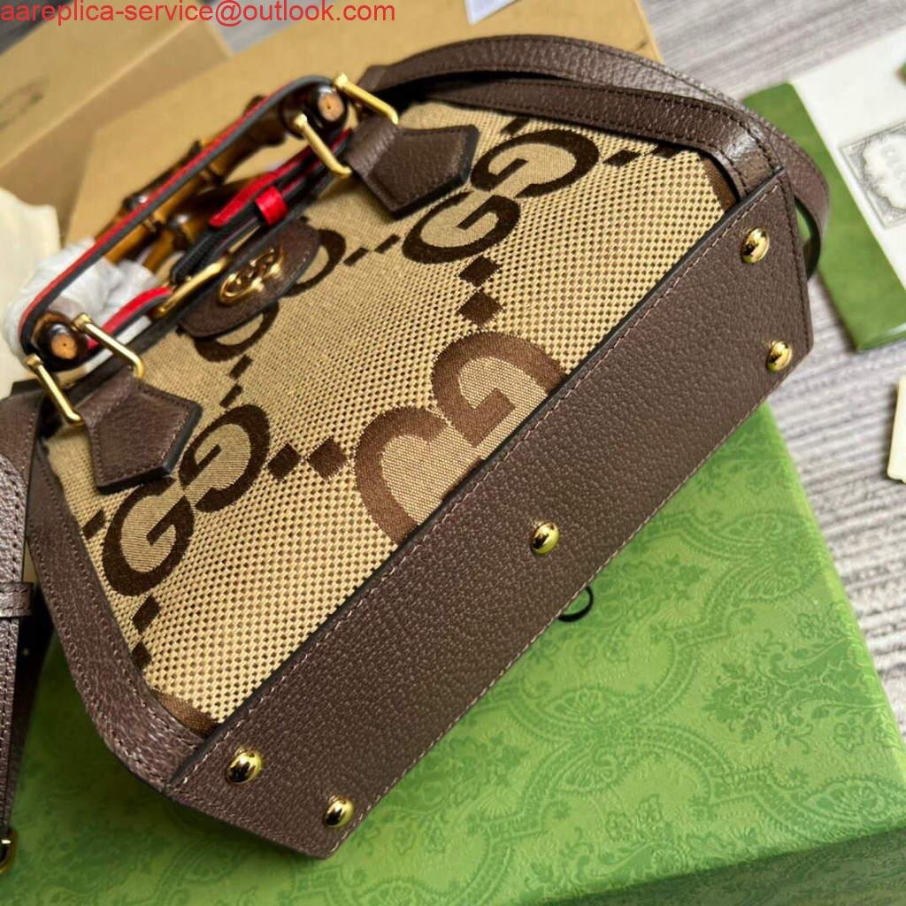 Gucci 655661 Gucci Diana jumbo GG Mini Tote Bag Brown