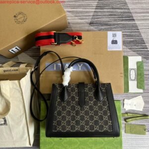 Gucci 739682 GG Marmont Matelassé mini tote bag Black