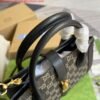 Gucci 685129 GG Jackie1961 Handbag Denim Tote Bag Black
