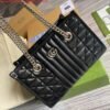 Gucci 681483 GG Marmont small tote bag Black