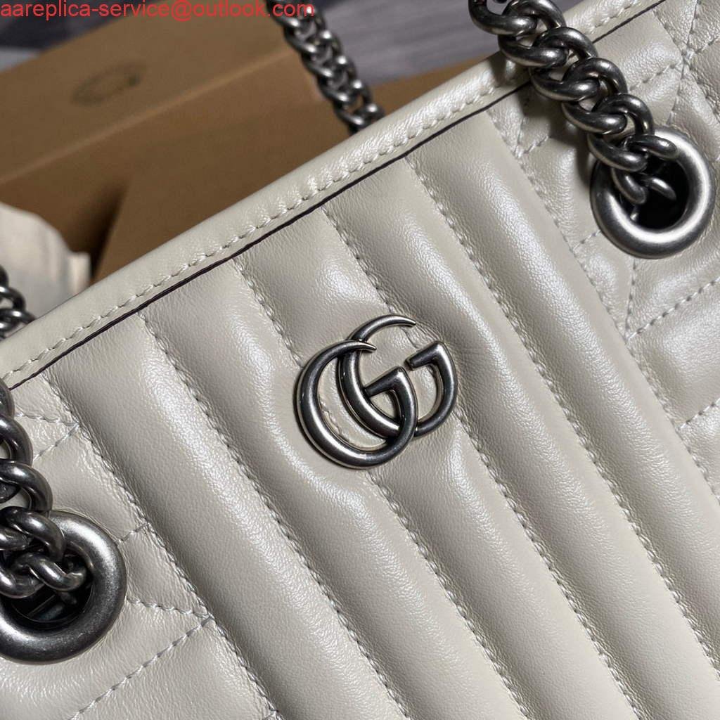 Gucci 681483 GG Marmont small tote bag Beige
