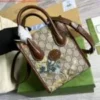 Gucci 671623 Mini Tote Bag With Lnterlocking G Brown