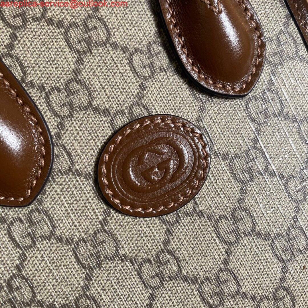 Gucci 671623 Mini Tote Bag With Lnterlocking G Brown