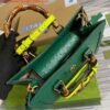 Gucci Diana Small Tote Bag Ostrich Top Handle Bag 660195 Green