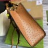Gucci Diana Small Tote Bag Ostrich Top Handle Bag 660195 Brown