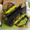 Gucci Diana Small Tote Bag Crocodile Top Handle Bag 660195 Black