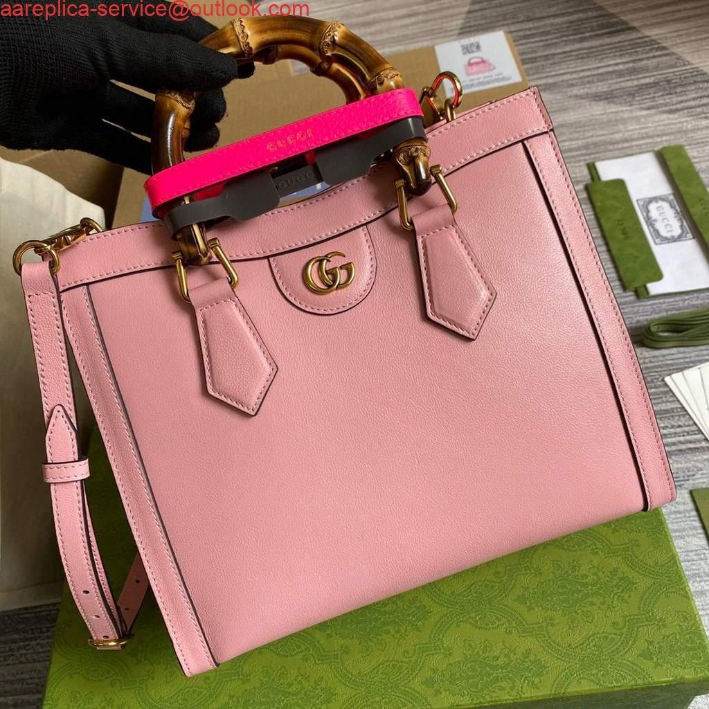 Gucci Diana small tote bag top handle bag 660195 Pink