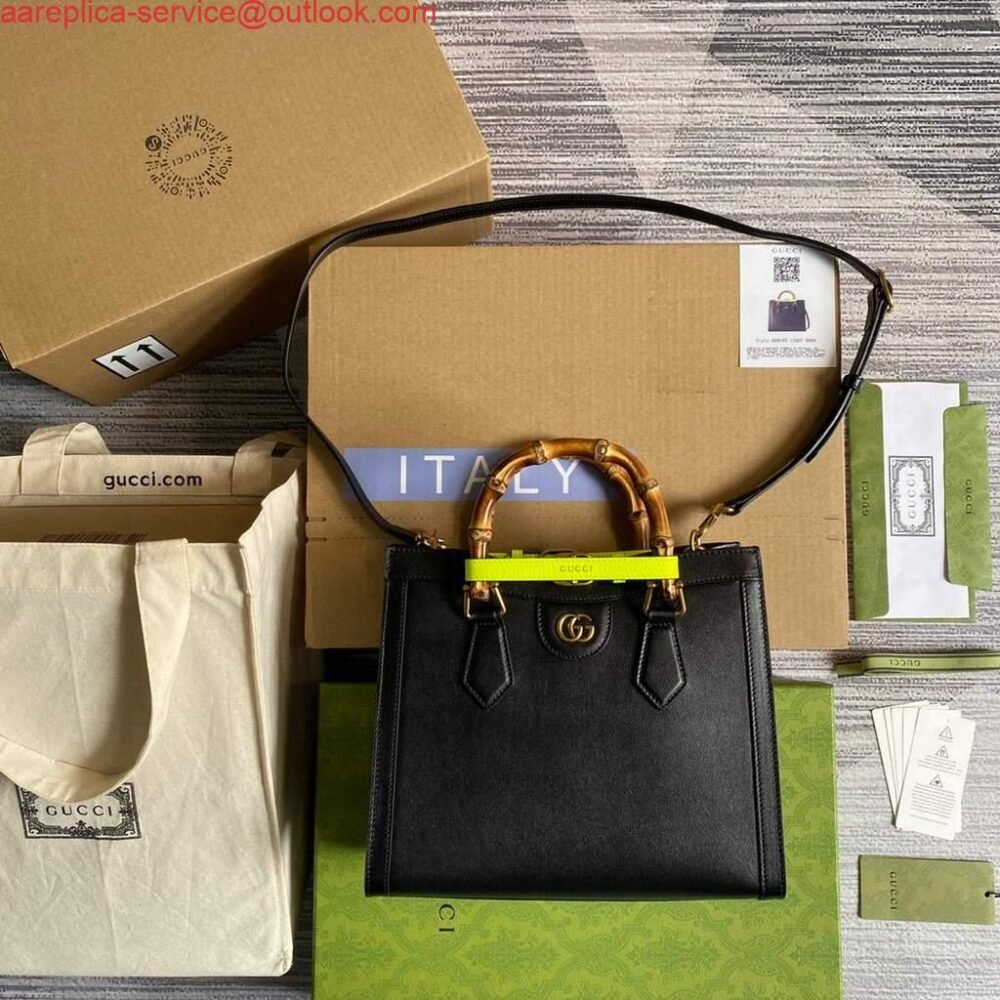 Gucci Diana small tote bag top handle bag 660195 Black