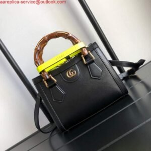Gucci Diana Mini tote bag top handle bag Gucci 655661 Black
