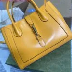 Gucci 649016 Gucci Jackie 1961 Medium Tote Bag Yellow