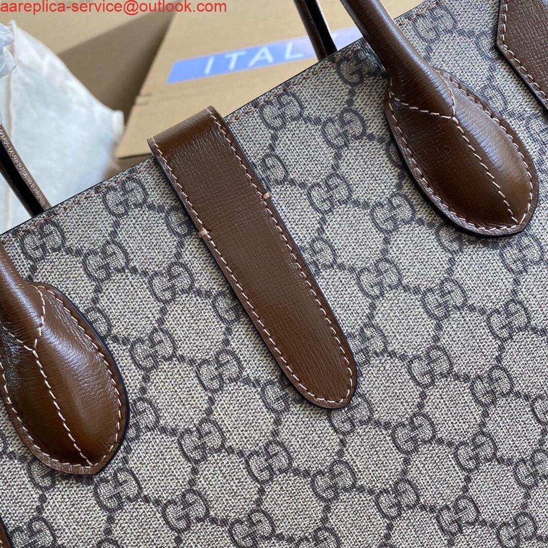 Gucci 649016 Gucci Jackie 1961 Medium Tote Bag Brown