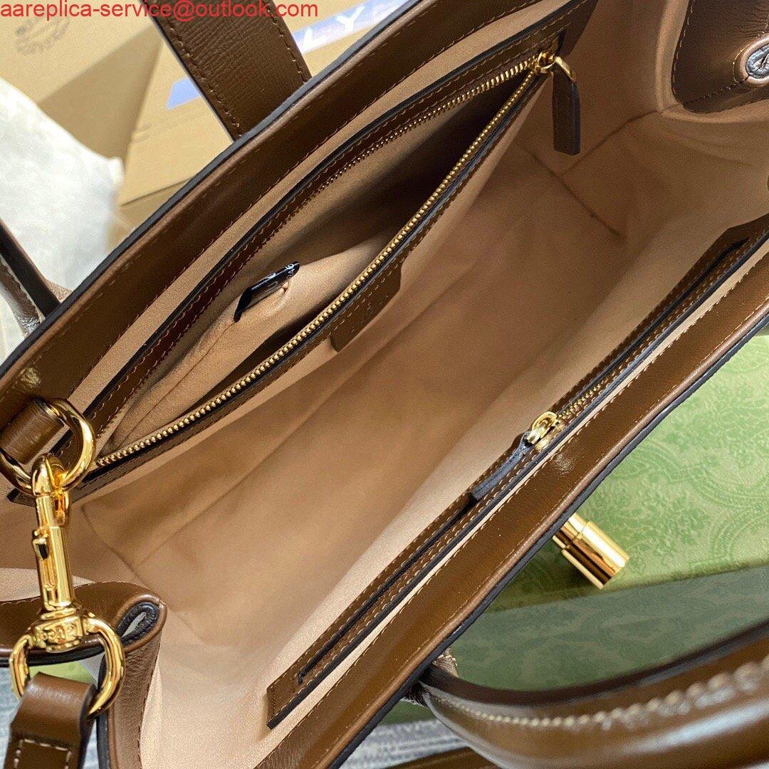 Gucci 649016 Gucci Jackie 1961 Medium Tote Bag Brown
