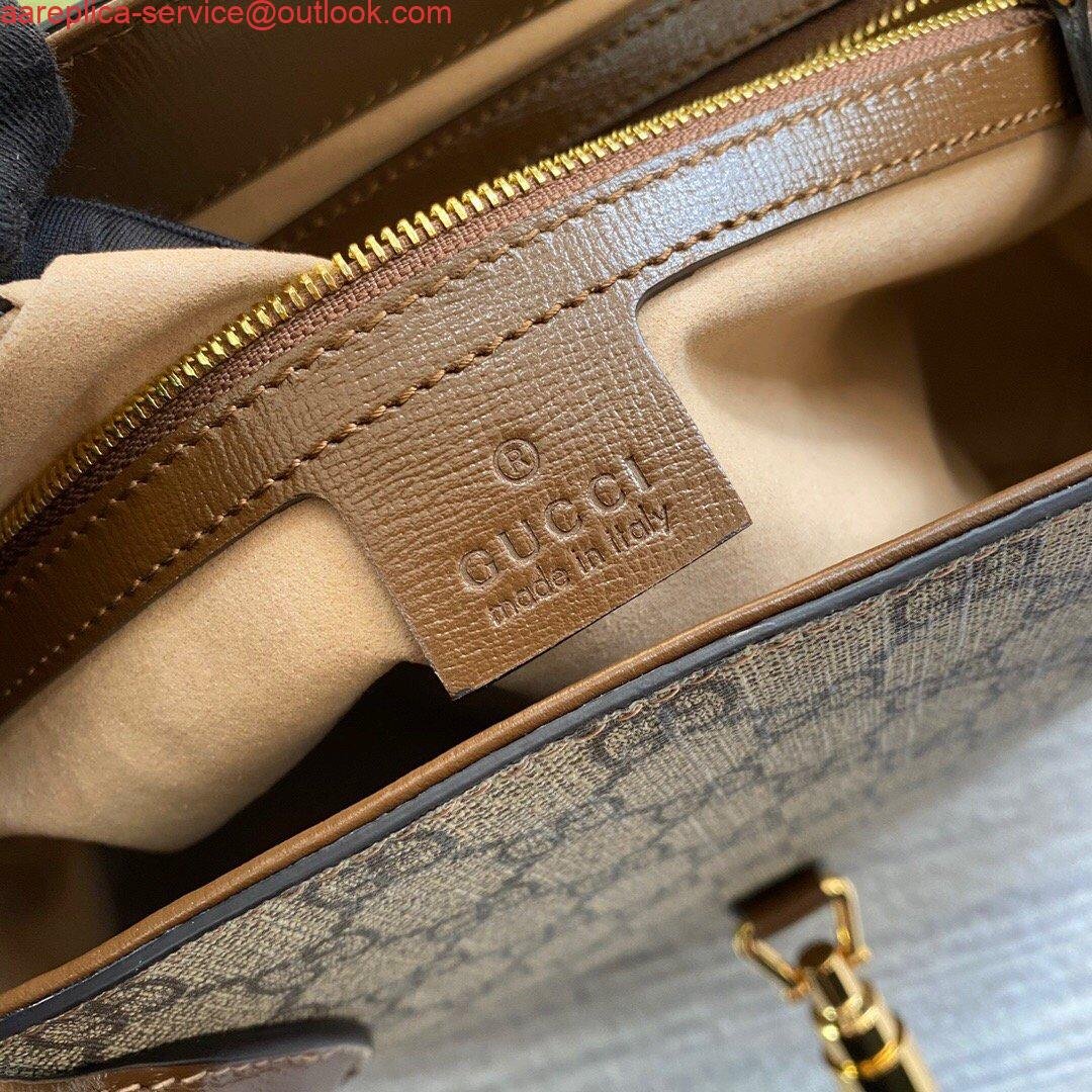 Gucci 649016 Gucci Jackie 1961 Medium Tote Bag Brown