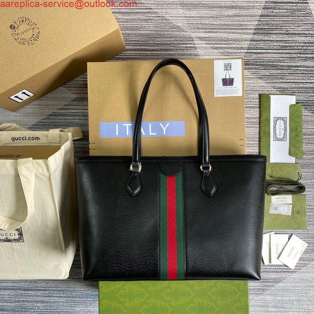 Gucci 631685 Ophidia GG Medium Tote Bag Black