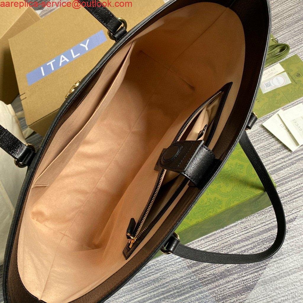 Gucci 631685 Ophidia GG Medium Tote Bag Black