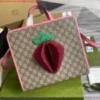 Replica Gucci 612992 GG Medium Ophidia Tote Shoulder Bag Pink