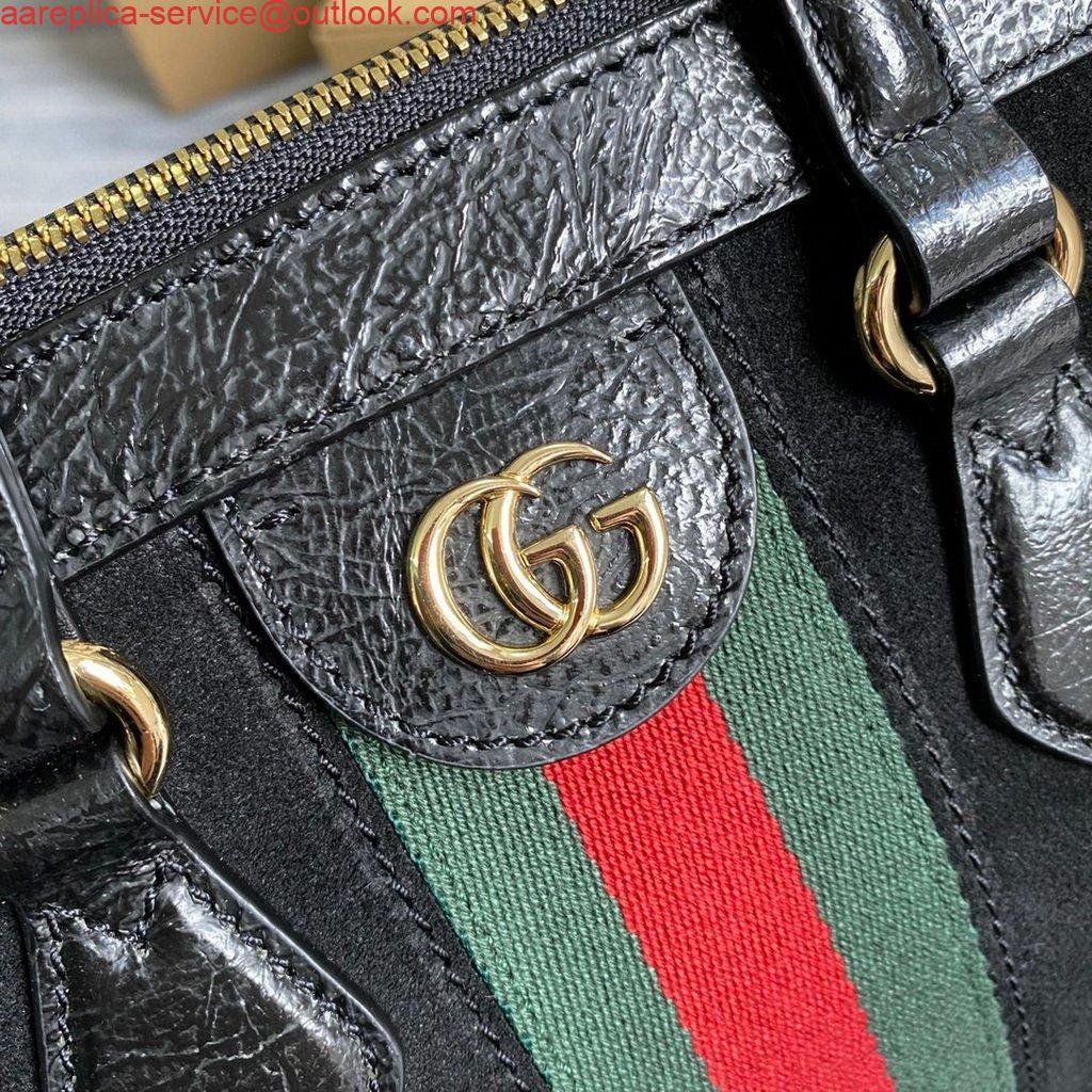 Replica Gucci 524537 Gucci Ophidia GG Medium Tote Shoulder Bag Black