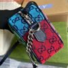 Replica Gucci 447632 GG Marmont Multicolor Small Shoulder bag Purple and Green