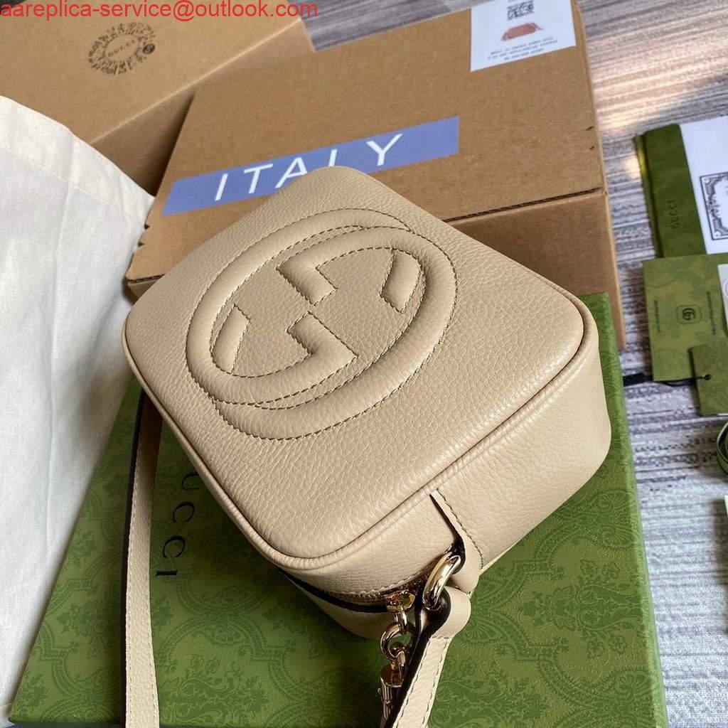 Replica Gucci 308364 Soho small leather crossbody-bags disco bag Beige