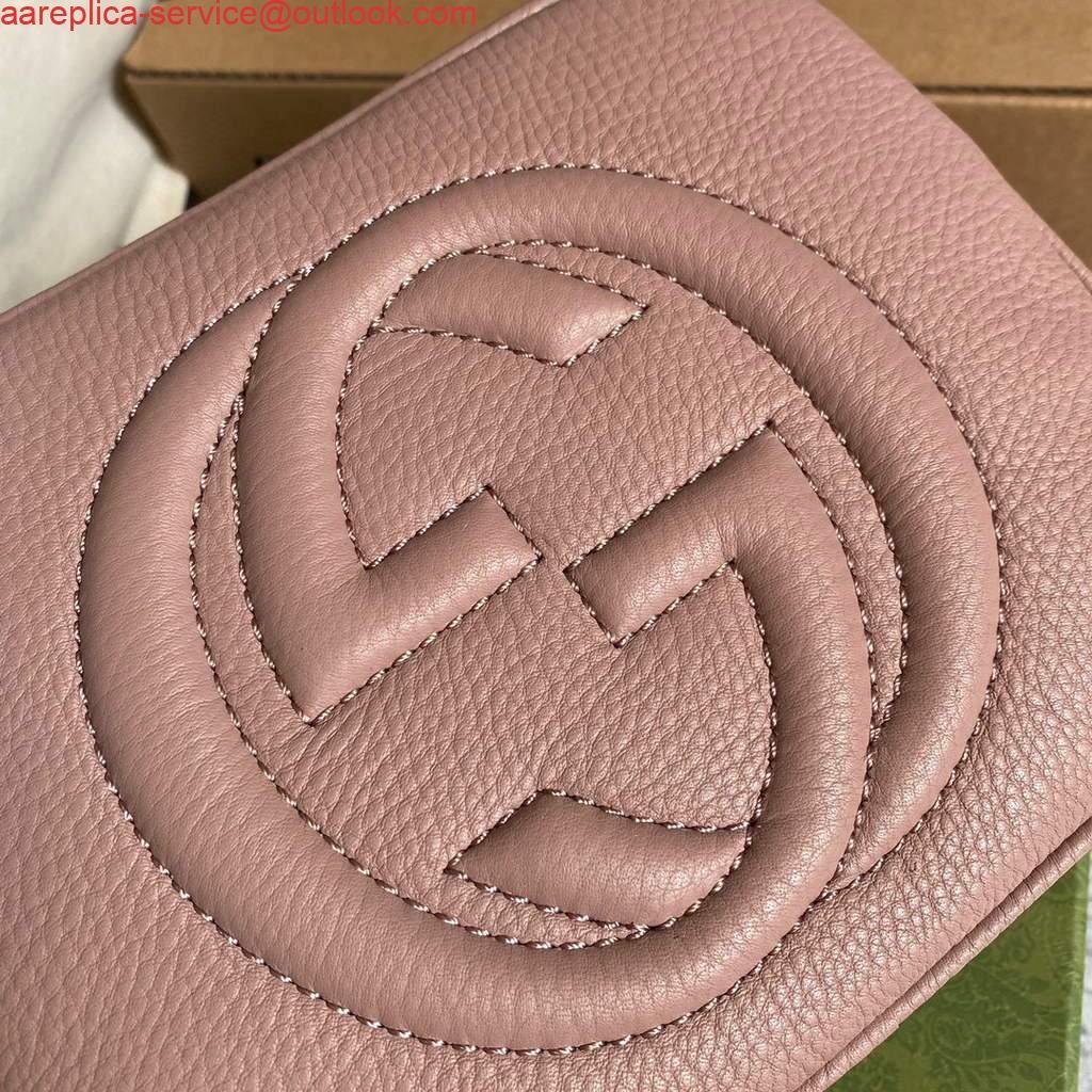 Replica Gucci 308364 Soho small leather crossbody-bags disco bag Pink