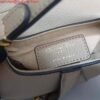 Replica Dior S5685 Micro Saddle Bag With Strap Scarlet Light Gray Goatskin