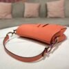 Dior M0446 Dior Saddle Bag Orange Grained Calfskin Purple logo