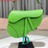 Replica Dior M0446 Dior Saddle Bag Green Grained Calfskin Blue logo